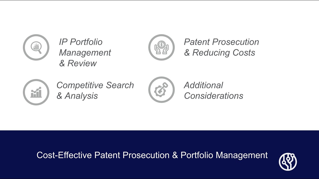 Cost Effective Patent Prosecution & Portfolio Management
